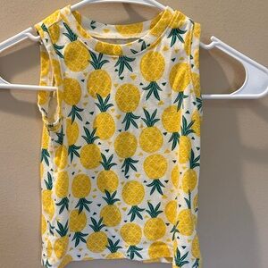 Old Navy Yellow Pineapple Kids Tank Top